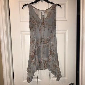 Floral maternity shirt